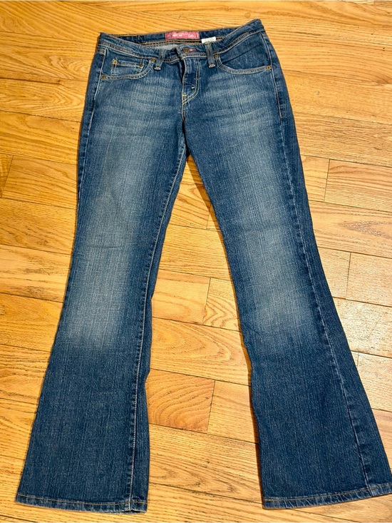 Levi's Denim - Levi's Medium Blue Flared Jeans Super low 518’s Y2K